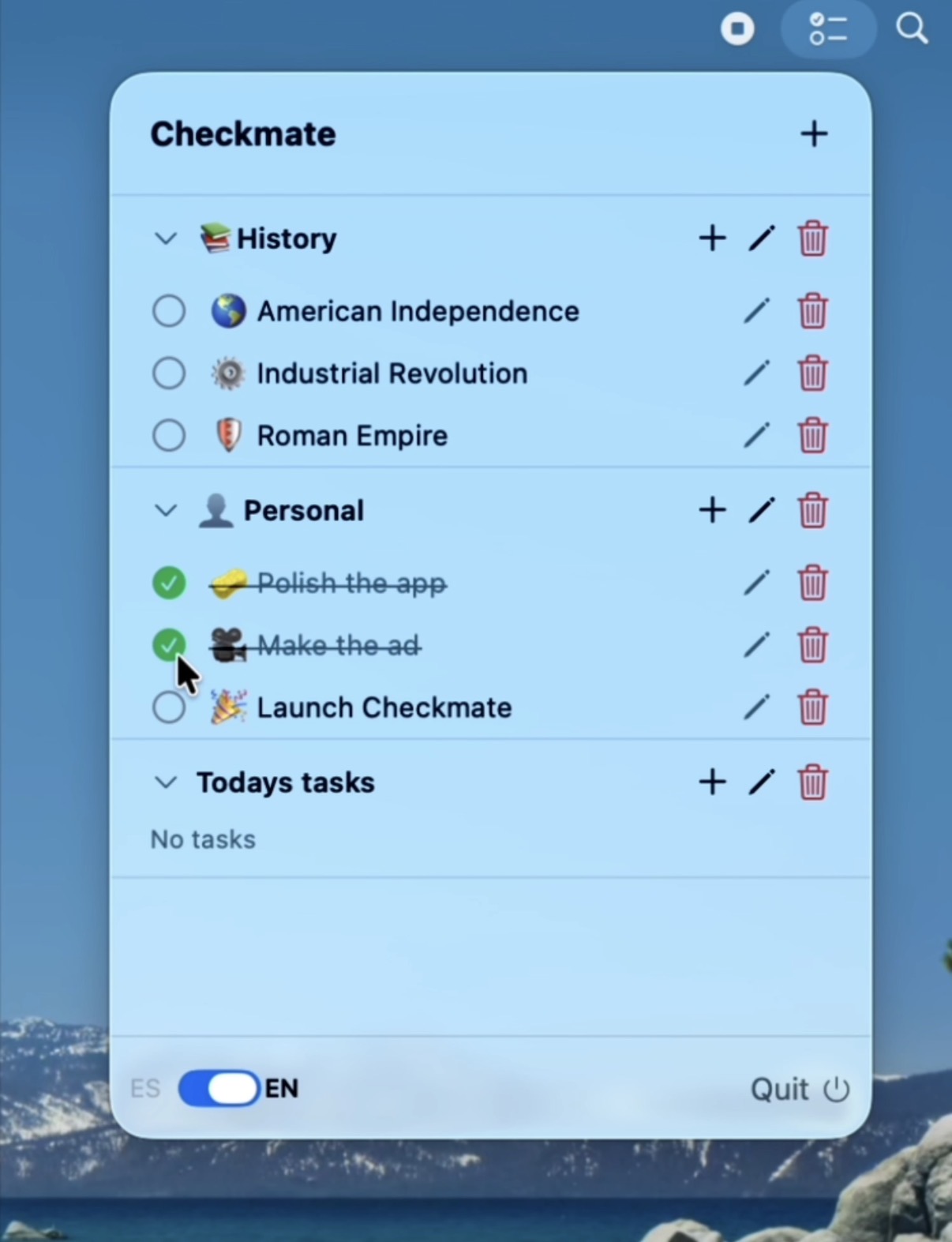 Main screenshot of Checkmate
